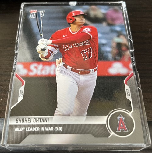 2021 Topps NOW Shohei Ohtani #910 Los Angeles Angels MLB LEADER IN 9.0 WAR MINT