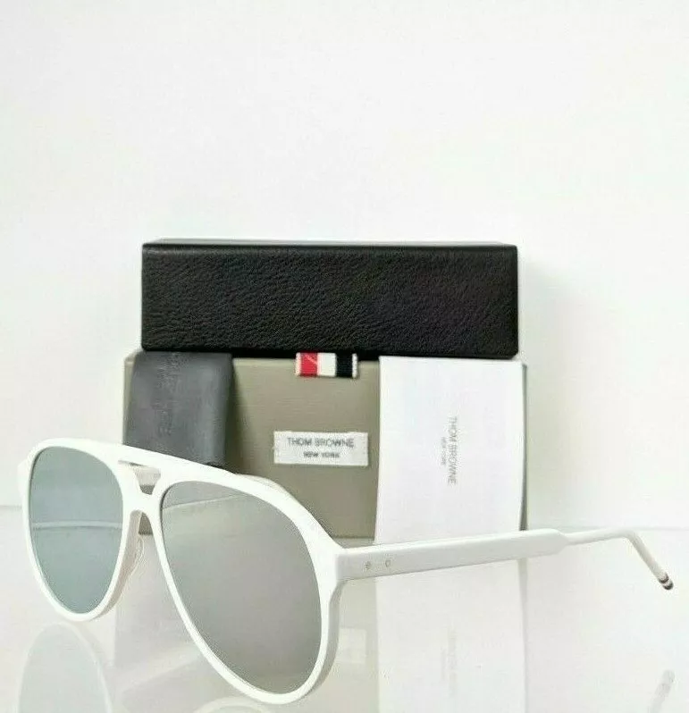 Brand New Authentic Thom Browne Sunglasses TB 408-63-03 WHT TBS408