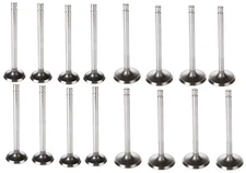 VALVES/16 Intake+Exhaust for 1964-65 Ford Mercury SB 289 1.78,1.45 head,.240 tip