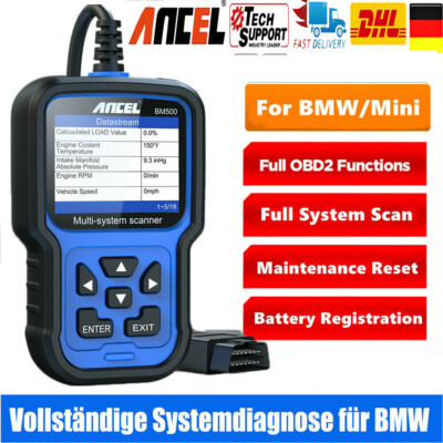 Ancel BM500 OBD2 Diagnosegerät Auto Alle System Scanner EPB ABS SRS Für BMW/Mini