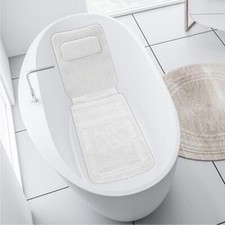 Shower Mat Bathroom Accessories Neck Cushion Non Slip for Kids SPA Elderly