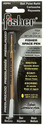 #ad Fisher Space Pen Refills SPR4 Pressurized Cartridge Black Ink Medium $15.15