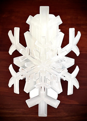 COLOR CHANGING Hugger Snowflake Wallflower NightLight Bath & Body Works Plug In