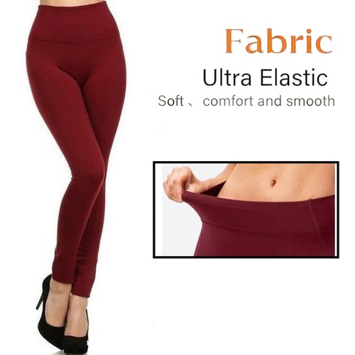 Fleece Lined Legging Women Thermal Pants High Waisted for Ladies Gym Yoga Winter - Picture 60 of 60