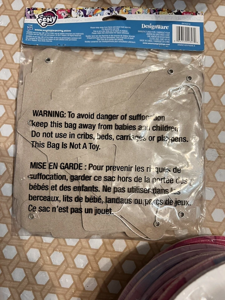 My Little Pony Película Postre Pastel Platos Fiesta de Cumpleaños y Suministros de Banner Foto 3 de 4