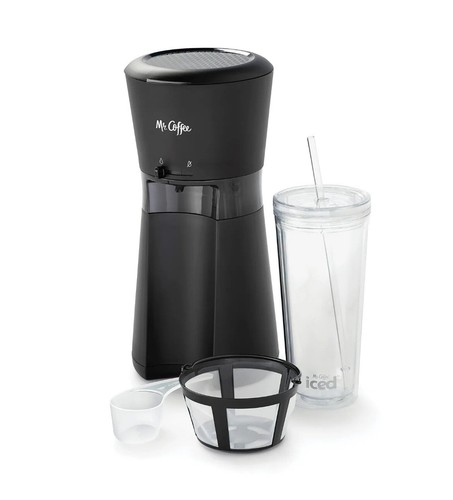 Mr. Coffee Iced Coffee Maker, Single Serve Machine with 22-Ounce Tumbler and ...