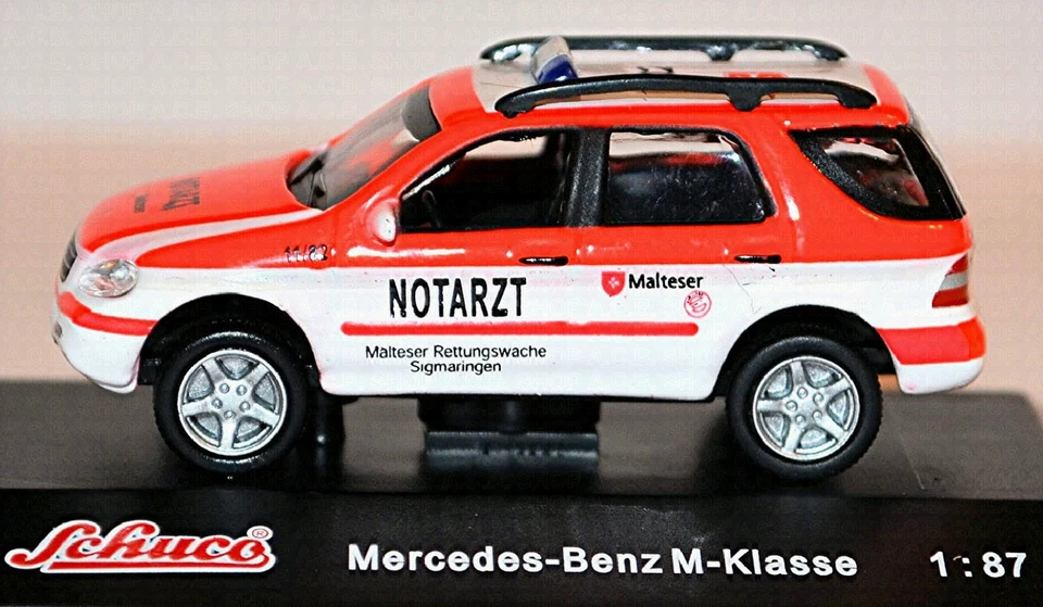 Mercedes Benz Clase ML Maltés Rettungswache Sigmaringen Emergencias 1:87 Schuco - Imagen 3 de 4