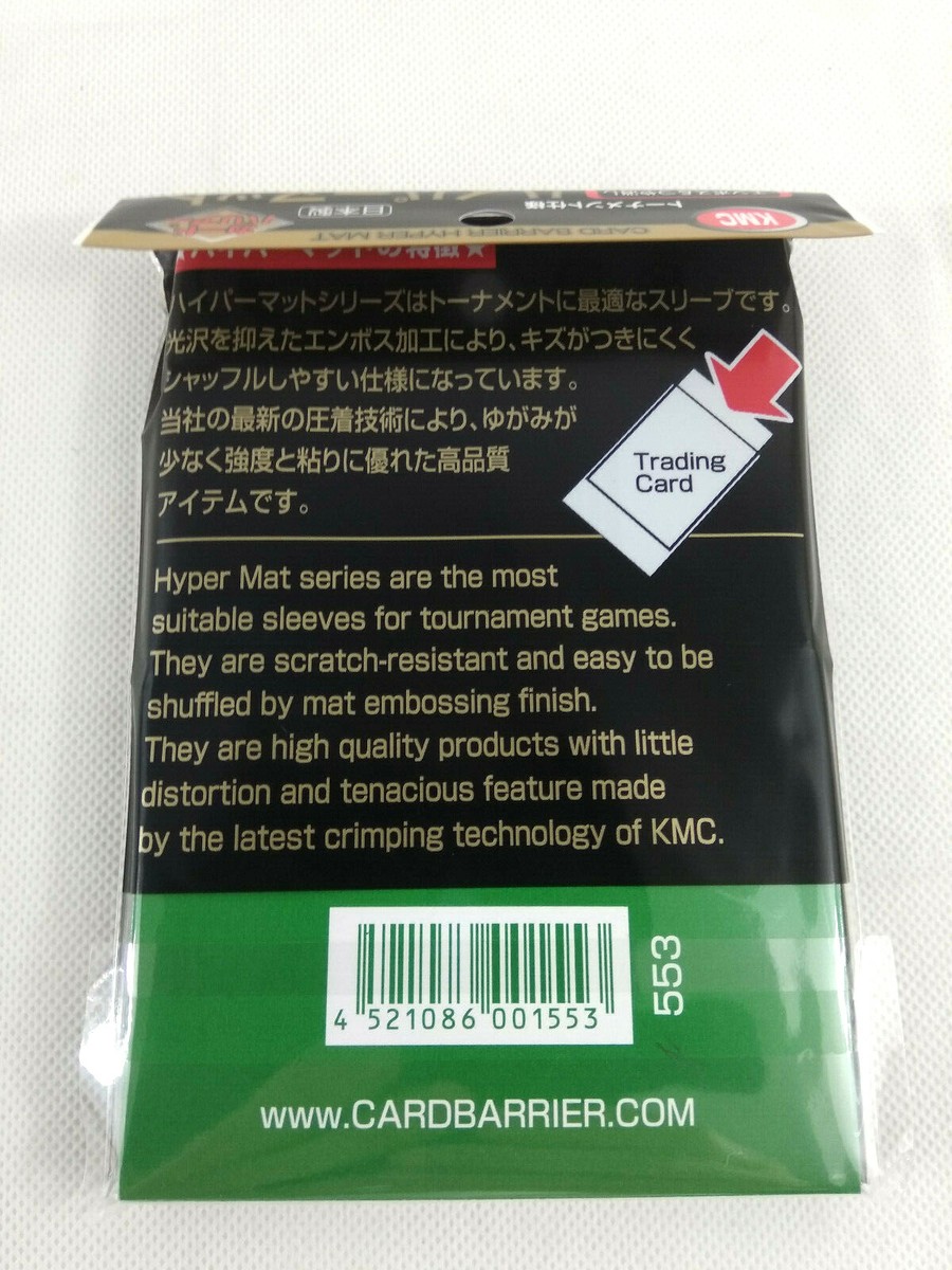 Jual Kmc Hyper Mat Clear Standart Card Sleeves 80pcs (pokemon, Mtg) Di