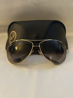 New Ray-Ban RB3293 Metal Aviator Sunglasses, Havana Ruthenium