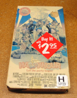 HAPPY HOUR  LET THE PARTY BEGIN-VHS 1987-JAMIE FARR