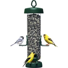 Brome Tube Solution 150 Wild Bird Feeder, 2.6-Pound Seed Capacity, Clear
