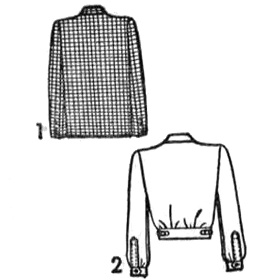 1940's Sewing Pattern: Men's Sports Coat & Battle Jacket - Chest=42” (107cm) - Image 4 of 4