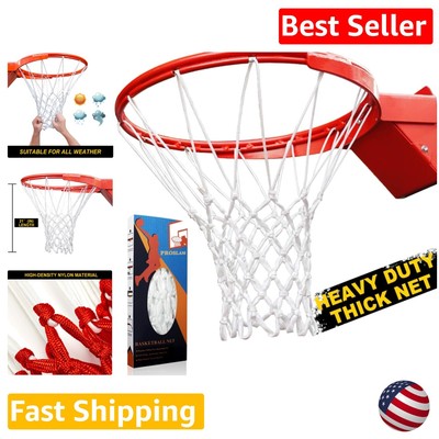 All-Weather 12-Loop Basketball Net for Pro Competition Experience - Easy Install