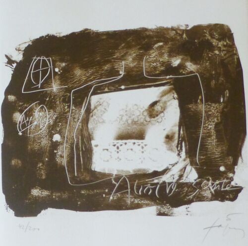 Antoni Tapies Was Mein Handsigniert 1979 Lithographie Spanische Künstler + Max - Bild 1 von 6