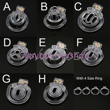 2024 Chastity Cage Anti Cheating Lock Chastity Device With 4 Sizes Ring