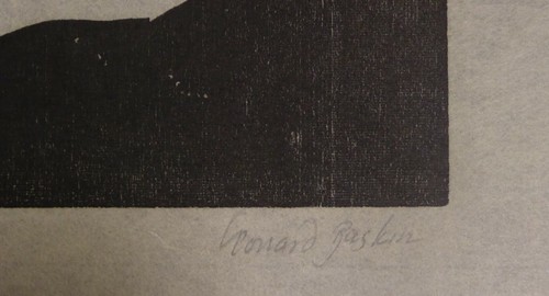 Leonard Baskin, Purim, Woodcut Print - Picture 4 of 5