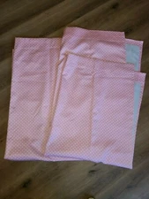 Pottery Barn Kids "Dottie - Pink" 44 X 63 BLKOUT Lined Drape Panels - 2 Panels