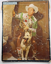 VINTAGE 1956 Whitman's Roy Rogers 11X14 Frame Tray Puzzle