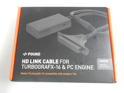 Pound HD LINK Cable for TurboGrafx - 16 & PC Engine - HDMI Adapter - NEW !