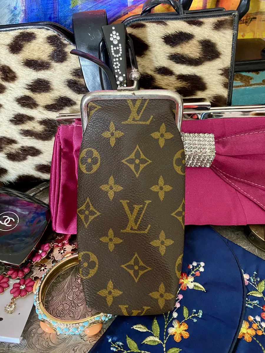 Vintage watch case with monogram pattern by Louis Vuitton, France