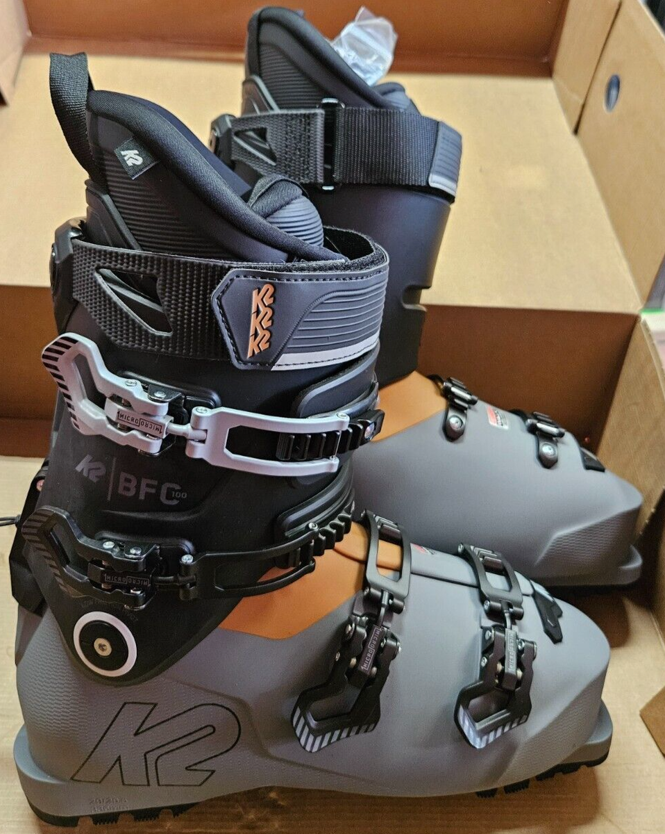 evo k2 ski boots Evo K2 Bfc 100 Ski Boots 2021 K2 BFC 100 GRIPWALK BLACK/BLUE/GREY Alpine Ski