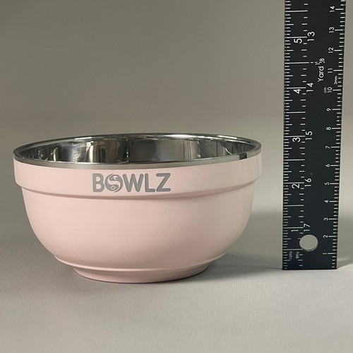 BOWLZ Set of 6 Stainless Steel Insulated Bowl 16 oz Pink (New) ~Keeps Ice Cream - Picture 6 of 7