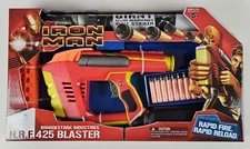 Iron Man Stark Industries N.R.F. NRF 425 Blaster w/ Wall Target Hasbro Nerf 2008