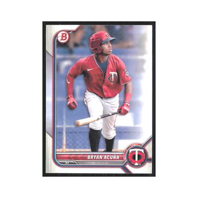 2022 Bowman Draft Bryan Acuna Twins #BD-19