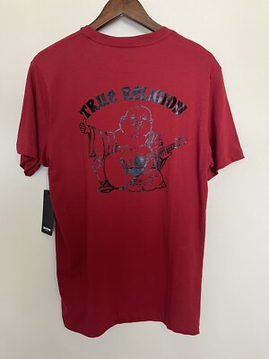 NEW True Religion Ruby Red Buddha Tee T-Shirt Size Men's Small with ...