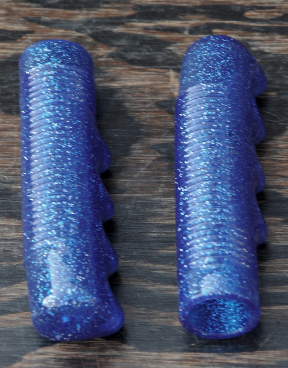 Impugnature Per Bici Da Crociera Sparkle Viola Glitter Vintage - Foto 8