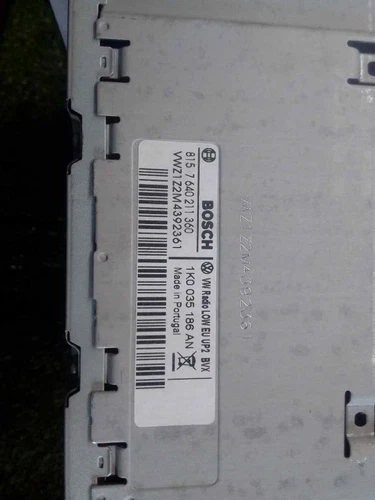 1K0035186AN Sistema Audio/Radio Cd para VOLKSWAGEN PASSAT BERLINA (362) 469752 - Imagen 5 de 10