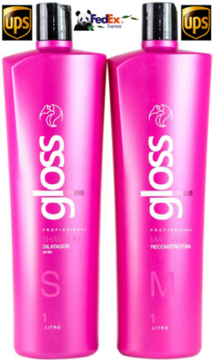 Keratin Treatment Brazilian Fox Gloss 2 X 1000ml. Kostenloser Versand Fedex o...