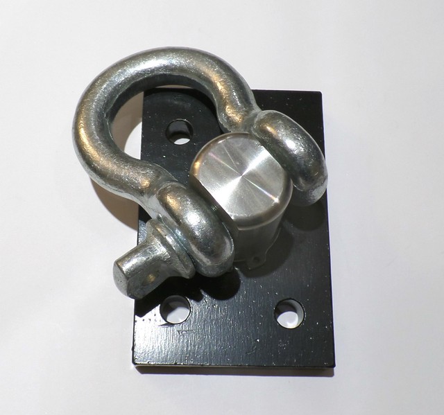 Swivel Recovery Eyes Shackle Circlip Mount Plate & Backplate Bolt or