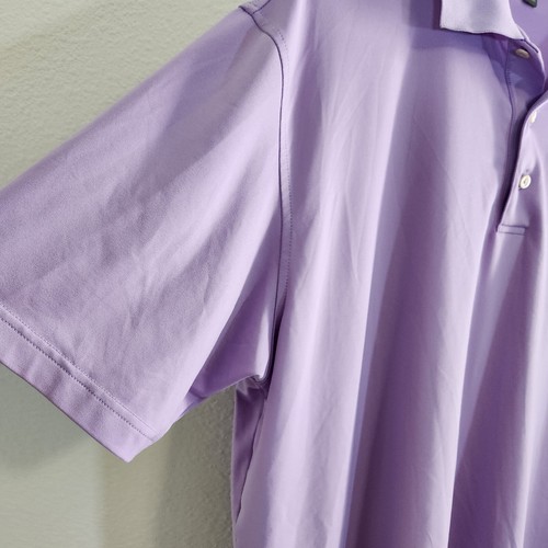 Peter Millar Camicia Uomo Grande Viola Estiva Comfort Polo Performance Golf Active - Foto 4 di 10