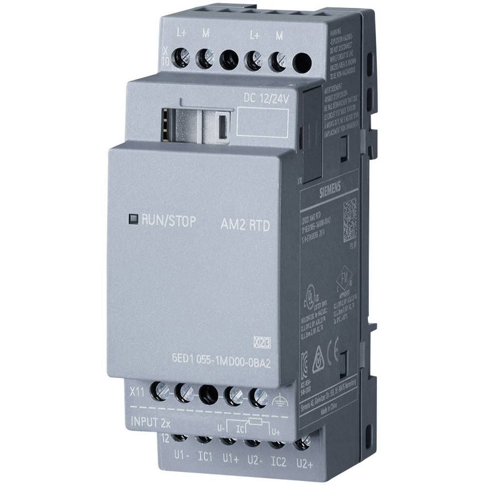 Siemens LOGO! AM2 RTD 0BA2 Modulo espansione PLC 12 V/DC, 24 V/DC