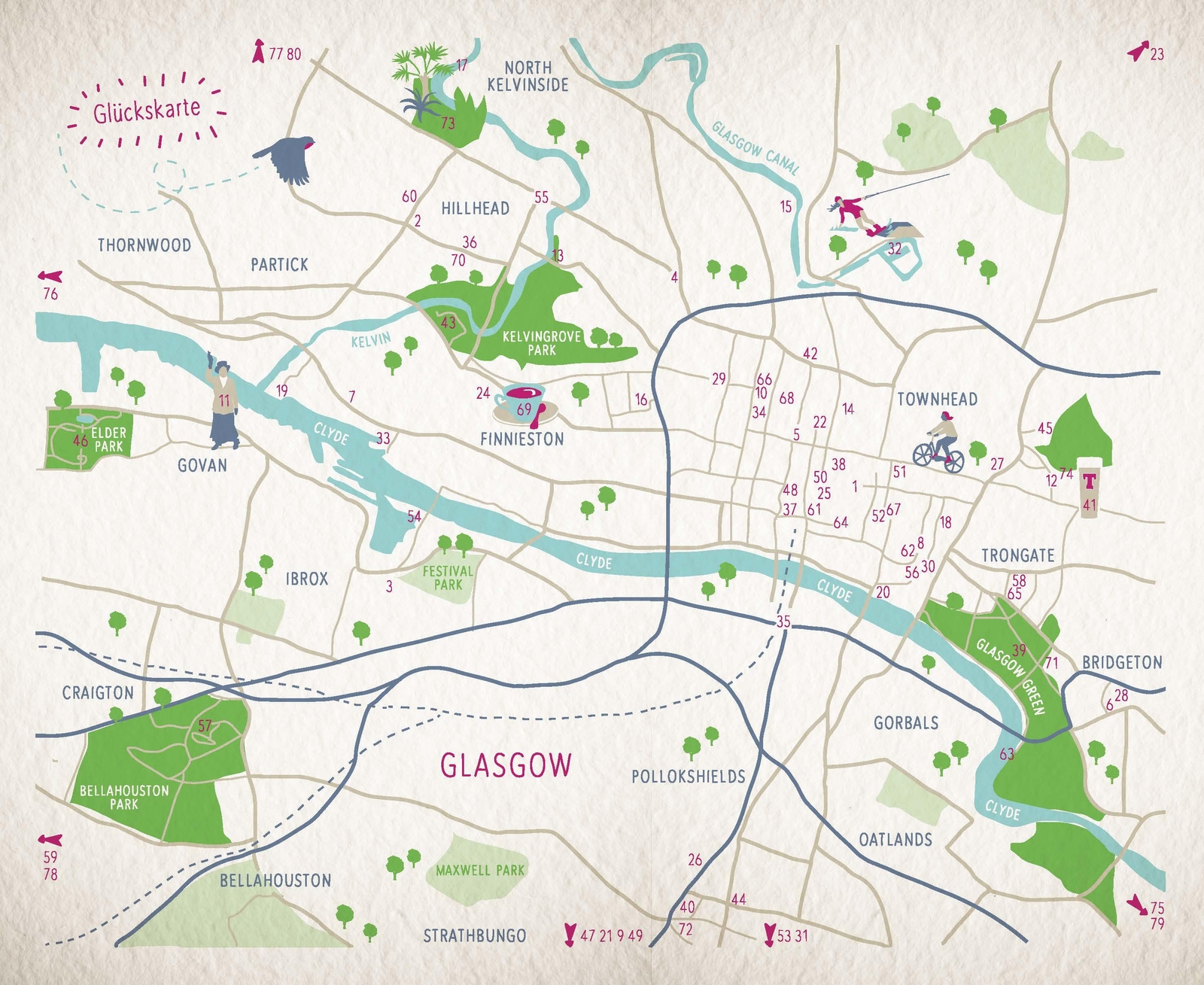Thumbnail - Glücksorte In Glasgow Kathi Kamleitner 9783770022724