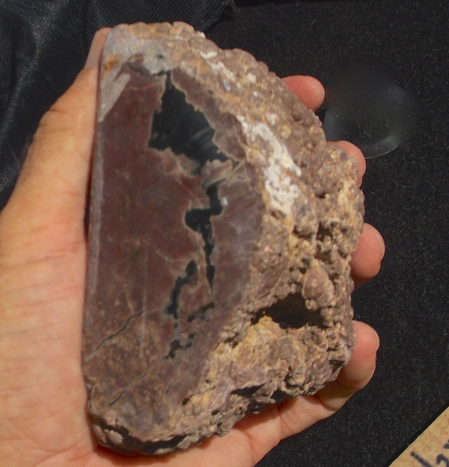 BLACK ROCK GEODE AMAZING PATTERNS 1 POUND 4.2 Oz 572 GRAMS NEVADA | eBay