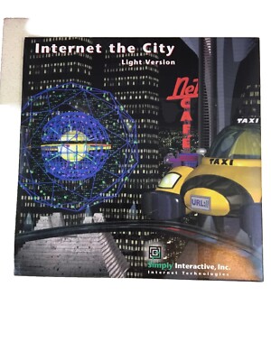 1996 Rare Internet The City Light Version Learning Adventure Simply Interactive