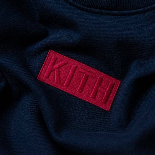 Kith Classic Logo Williams II Hoodie Large Box Embroidered Logo FALL 2018