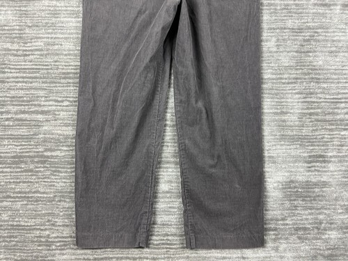 Vintage John Blair Pants Mens 40 Gray Chino Corduroy Cotton Straight Leg 90s - Picture 9 of 11