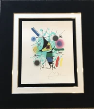 The Singing Fish by Joan Miro. Original Lithograth. Signed by Artist. LX/LXXX.
