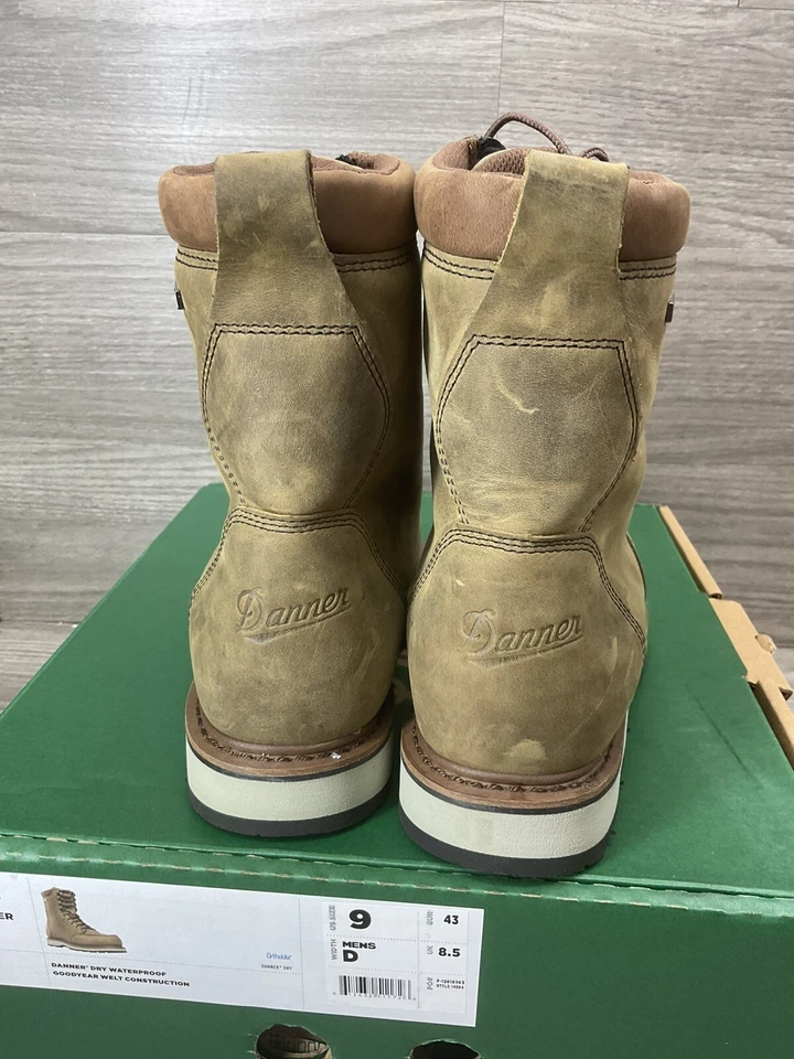 Danner Cedar River Moc Toe Waterproof Hunting Boots for Men Timberwolf Sz 9 D - Image 4 of 4