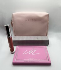 mally Eye cheek pallette make up brush  lipstick mally cosmetic bag 4 Piece S