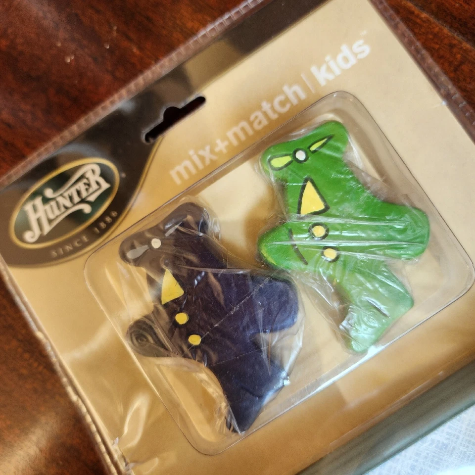 Hunter Airplane 4 Fan Blades for Kids Green Blue REVERSIBLE New - Image 2 of 4