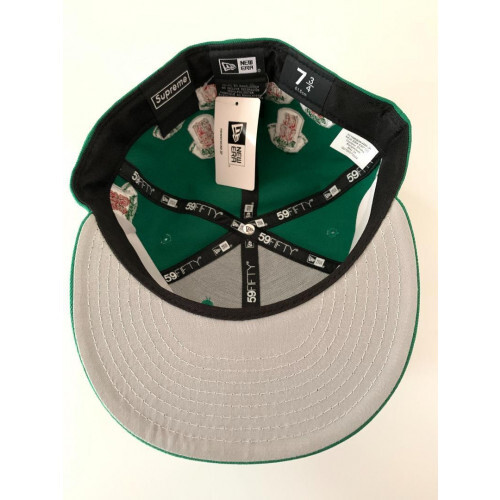Supreme Cap Jerseys Box Logo New Era, Size:7 3/4 Green Supreme Cap Jerseys Box Logo New Era, Size:7 3/4 Green