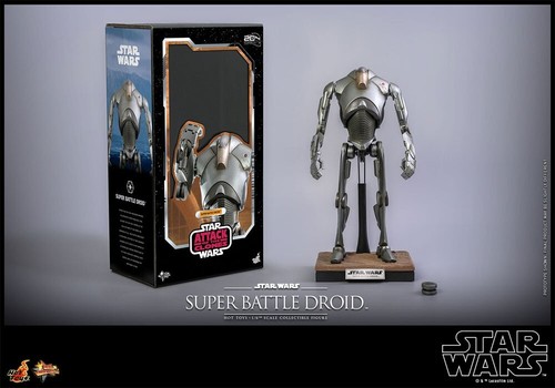 1:6 Hot Toys Star Wars: Episodio II Figura Super Battle Droid - HOT908856 - Imagen 8 de 8