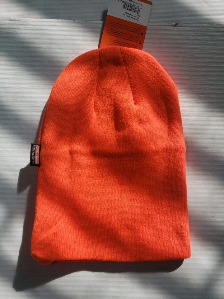 Nuevo con etiquetas Naranja Portwest Insulatex Tejido Gorro Gorra Forrado de Vellón Talla Única Acrílico Foto 2 de 4