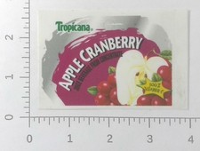 Vintage Tropicana Apple Cranberry Juice Beverage Vending Machine Flavor Strip