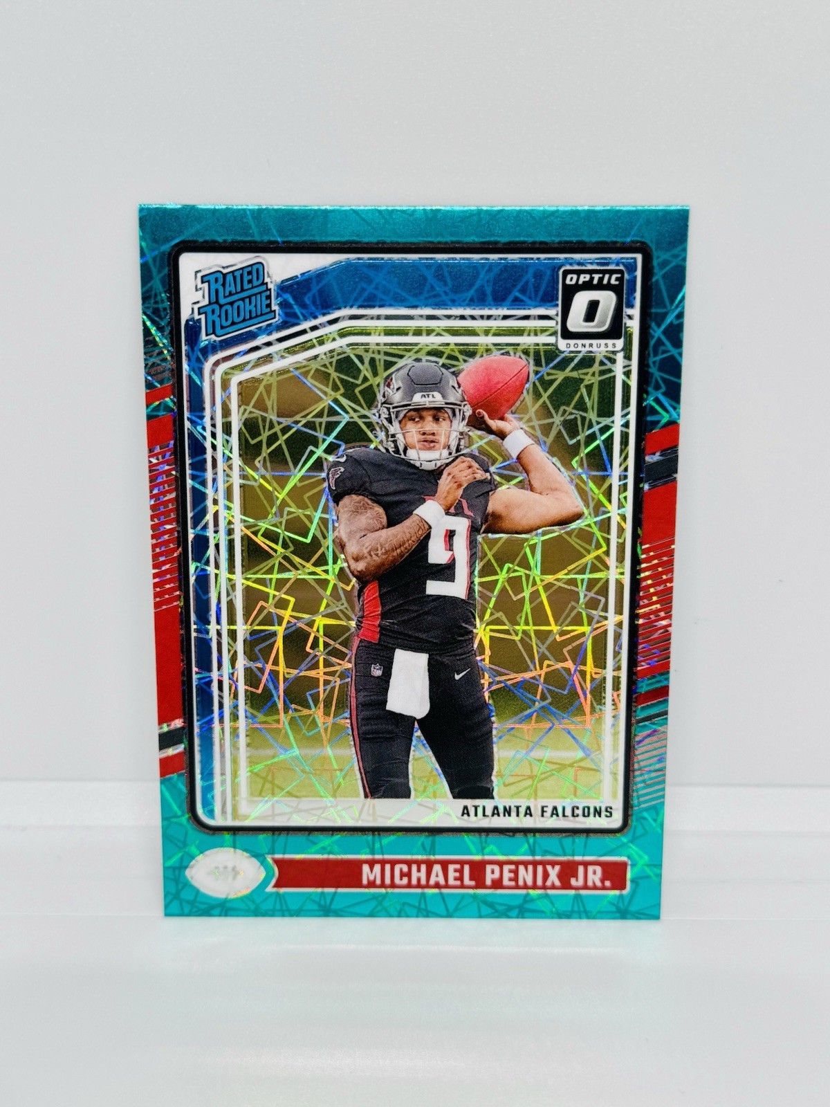 2024 Donruss Optic MICHAEL PENIX JR Rookie Teal Velocity Prizm Falcons RC #279