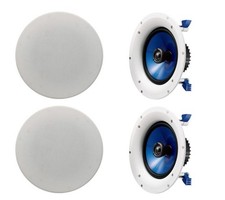 Yamaha NS-IC800 8" 2-Way 140W Coaxial In-Ceiling Speakers Slim Design (Pair)